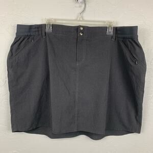 Kuhl Skort Size 22W Gray Attached Shorts Hiking Camping Outdoors Gorp Core